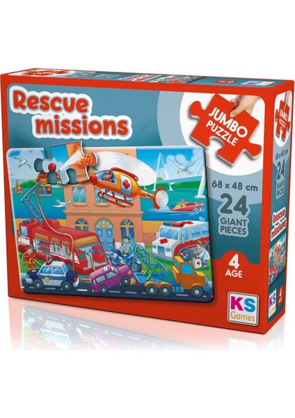 Rescue Missions Jumbo Puzzle 24 Parça