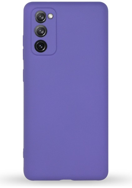 Samsung Galaxy S20 Fe Kapak Kamera Korumalı Içi Kadife Lansman Silikon Kılıf - Mor