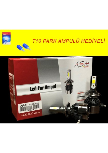 Hb4 LED Xenon Far Aydınlatma Seti Şimşek Etkili Asm 8000LM