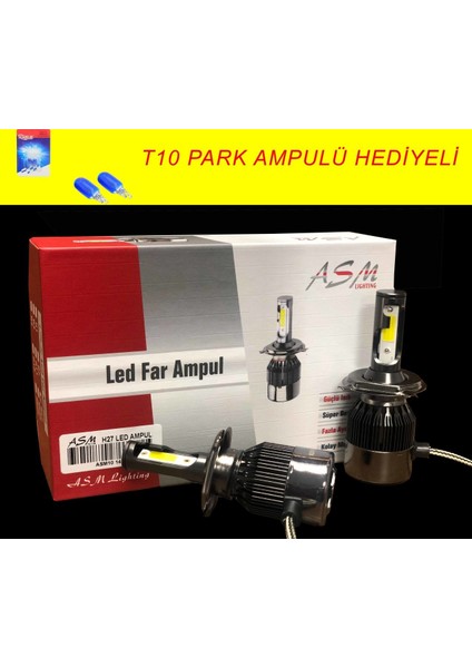 H4 LED Xenon Far Aydınlatma Seti Şimşek Etkili Asm 8000LM