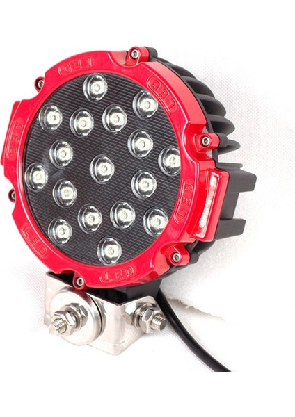 Off road sis lambası ledli 51watt 17 ledli kırmızı 4x4