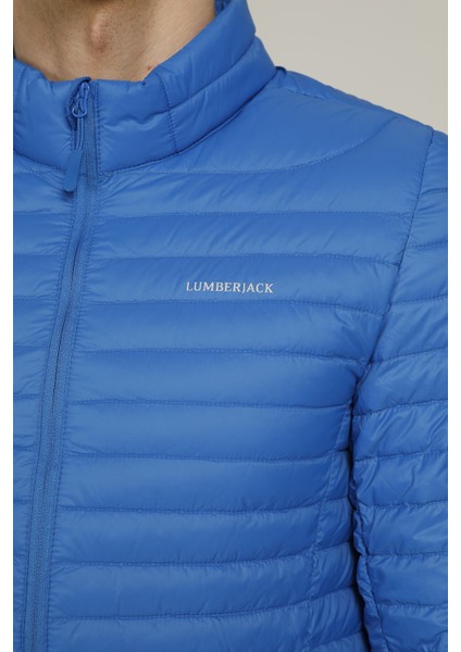 Perry Down Erkek Mavi Kapüşonlu Şişme Mont modelleri