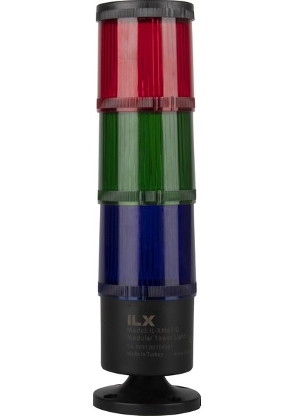 Işıklı Kolon 3 Katlı Multi - Ø70 T7 Serisi 220 Vac