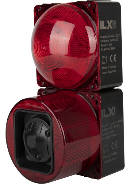 Sanayi Tipi Işıklı Siren Plastik Gövde - Hp Serisi 12-24 Vdc / 110-240 Vac