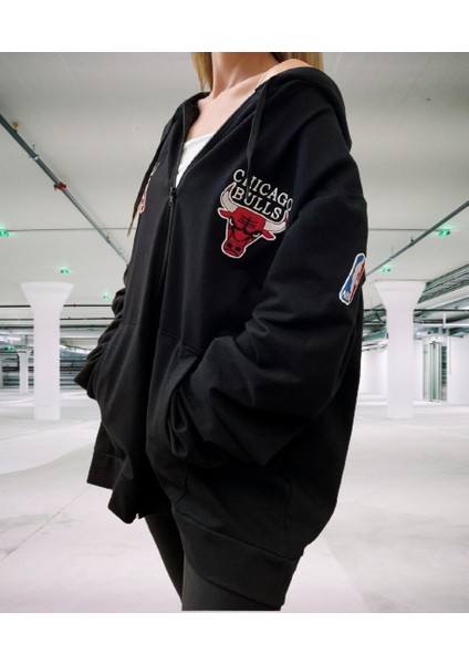Jordan 23 Baskılı Kapüşonlu Tam Fermuarlı Şardonlu Pamuk Dokuma Oversize Yeni Stil Kadın Ceket-Sweatshirt modelleri
