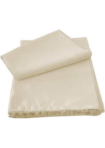 Krem Renk Saten Güneşlik 2,5*2 cm