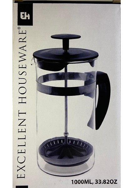 Siyah Cam French Press 1 Lt fiyatları