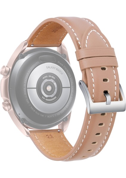 Samsung Galaxy Watch 4 Saat Için Için 40MM/44MM Deri Kayış Kordon-Pembe (Yurt Dışından)