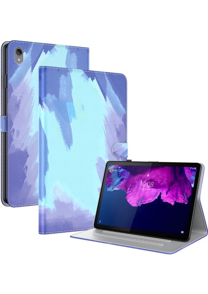 Pu Kılıf Lenovo Tab P11 TB-J606F 11 Inç-Mavi (Yurt Dışından)
