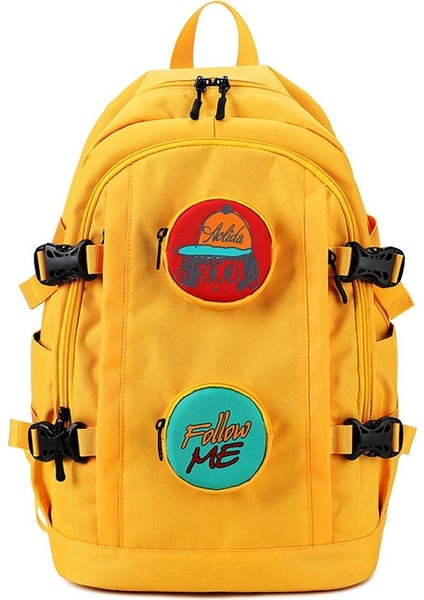 Büyük Kapasiteli Oxford Öğrenci Okul Çantası-Sarı (Yurt Dışından)