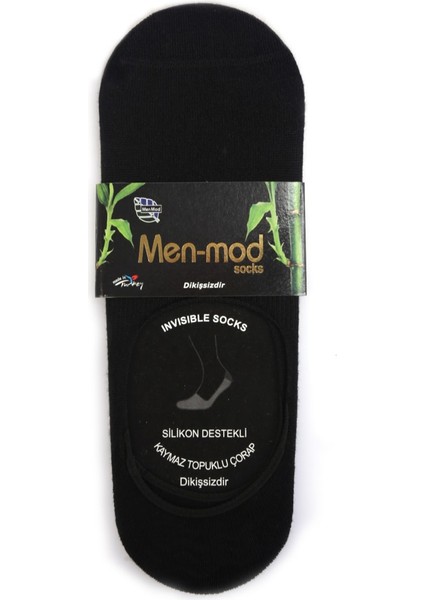 Erkek 10'lu Silikon Destekli Bambu Babet Çorap