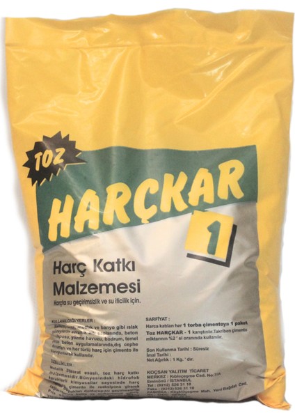 Toz Harçkar - Su Geçirimsizlik ve Harç Katkısı