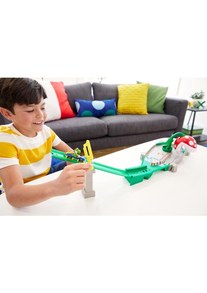 Mario Kart Çılgın Yaratıklar Oyun Seti Piranha Plant Slide GFY47 modelleri