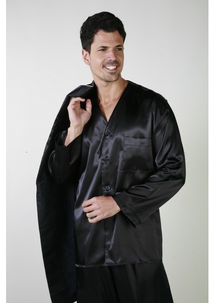 333 Saten Pijama Takım ve Robdöşambr 3lü Damat Çeyiz Set