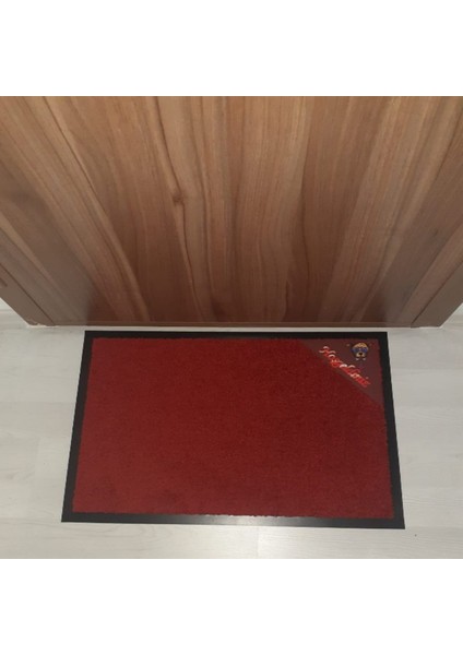 Nem Alıcı Kalın Iç Dış Kapı Önü Paspas Dog Sticker 50x75 Kauçuk Kenar