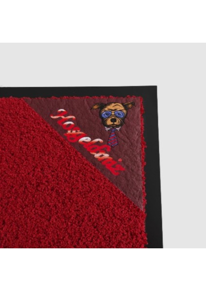 Nem Alıcı Kalın Iç Dış Kapı Önü Paspas Dog Sticker 50x75 Kauçuk Kenar modelleri