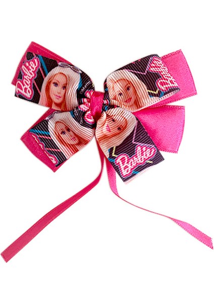 Barbie Lisanslı Resimli Pembe Toka