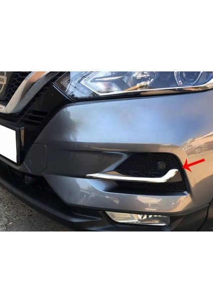 Fams Otomotiv  Nissan Qashqai J11 Krom Sis Çerçevesi 2 Parça 2017> Paslanmaz Çelik