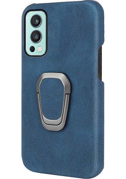 puluz Oneplus Nord 2 5G Için Pu Telefon Kılıfı Mavi (Yurt Dışından)
