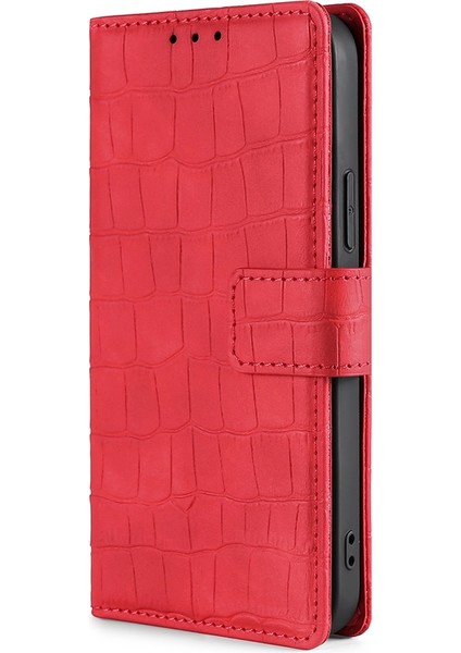 Zte Axon 30 Pro Red Için Timsah Kılıf (Yurt Dışından)