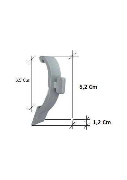 Korniş Stor Perde Zebra Montaj Aparatı Dar Kasa 3,5 cm 10 Adet