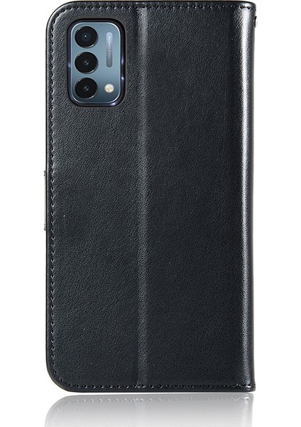 puluz Oneplus Nord N200 5G Için Kabartma Desenli Deri Kılıf Siyah (Yurt Dışından) fiyatları