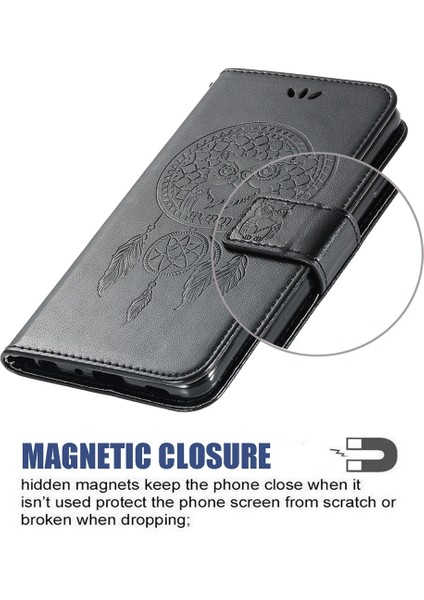 puluz Oneplus Nord N200 5G Için Kabartma Desenli Deri Kılıf Siyah (Yurt Dışından) modelleri
