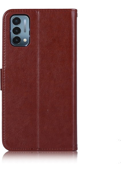 puluz Oneplus Nord N200 5G Için Kabartma Desenli Deri Kılıf Kahverengi (Yurt Dışından) fiyatları