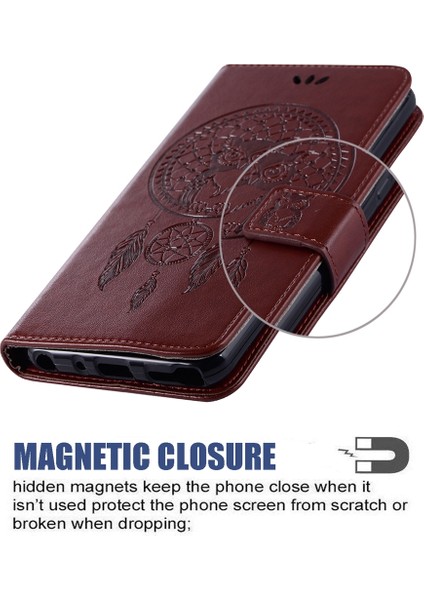 puluz Oneplus Nord N200 5G Için Kabartma Desenli Deri Kılıf Kahverengi (Yurt Dışından) modelleri