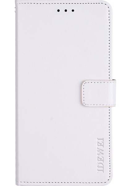 Oneplus Nord N100 Için Crazy Horse Doku Pu Kılıf Beyaz (Yurt Dışından)