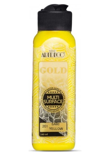 Gold : Multi-Surface Akrilik Boya : 140 ml : Sarı 201