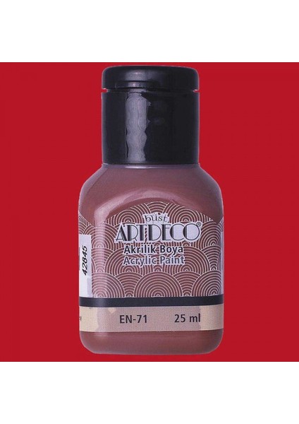 : Akrilik Boya : 25 ml : Ateş Kırmızı 3015