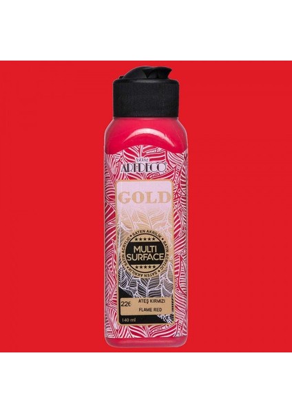 Gold : Multi-Surface Akrilik Boya : 140 ml : Ateş Kırmızı 226 fiyatları