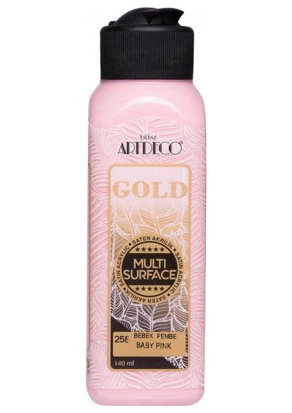 Gold : Multi-Surface Akrilik Boya : 140 ml : Bebek Pembe 258