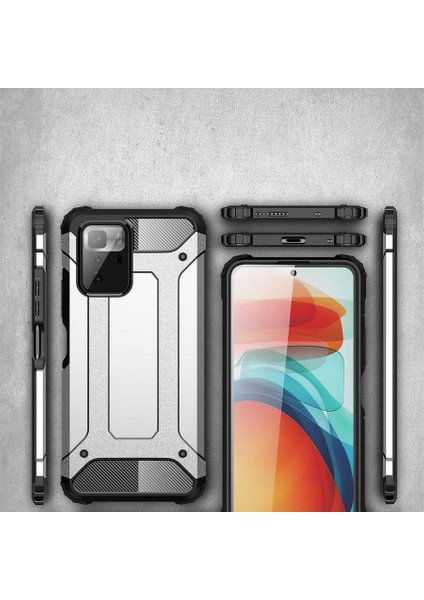 Poco X3 Gt Kılıf Darbe Emici Kamera Koruyuculu Zırh Crash Silikon Gold modelleri
