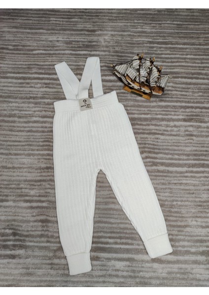 Askılı Fitilli Triko Tayt