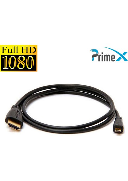 PX-1121-5 Micro HDMI To HDMI 1080P Full HD Kablo 5 mt