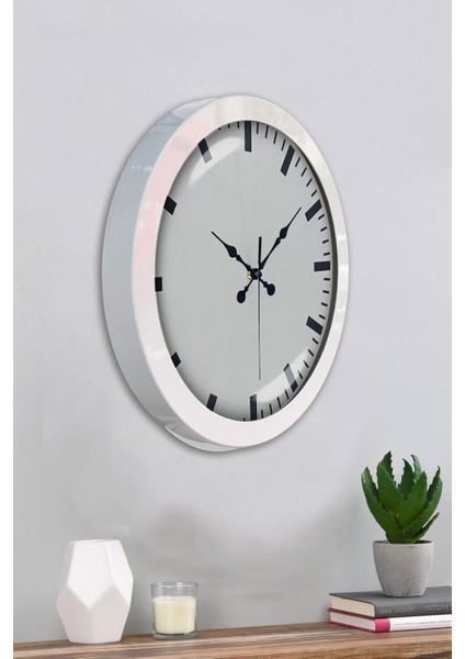 36 cm Beyaz Metal Sayısız Duvar Saati fırsatları