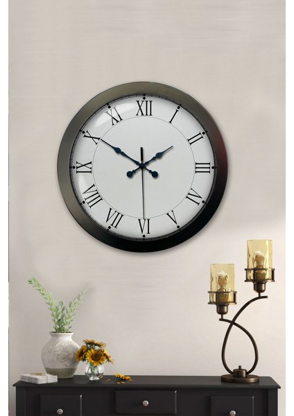 36 cm Siyah Metal Retro Duvar Saati fiyatları