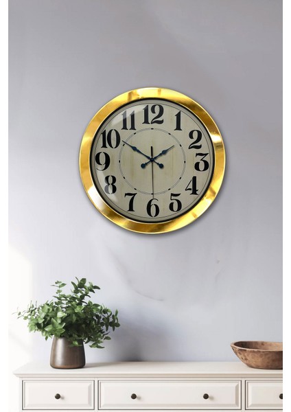 36 cm Gold Metal Retro Duvar Saati fiyatları