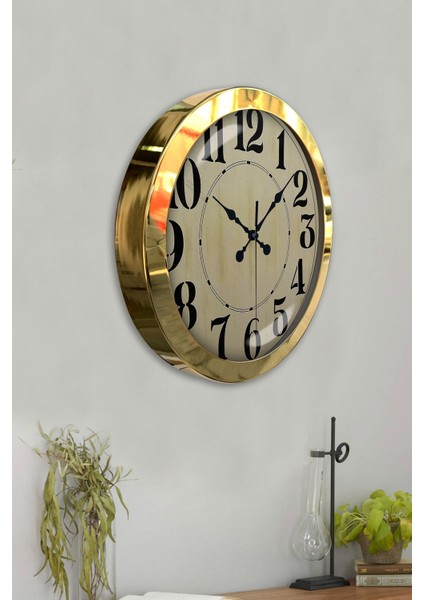 36 cm Gold Metal Retro Duvar Saati fırsatları