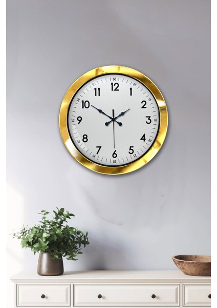 36 cm Gold Metal Klasik Duvar Saati fiyatları