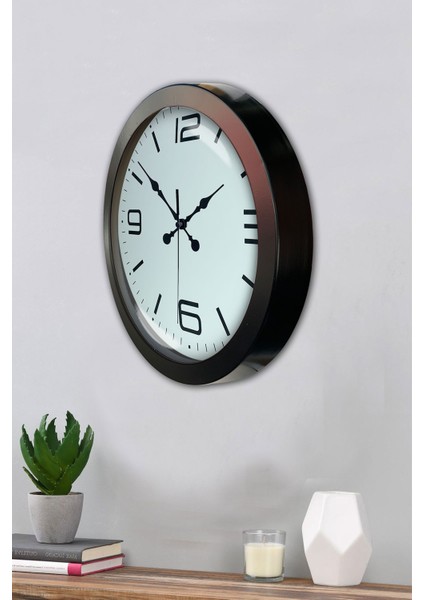 36 cm Siyah Metal Klasik Duvar Saati modelleri