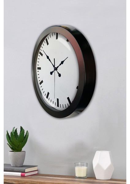 36 cm Siyah Metal Sayısız Duvar Saati modelleri
