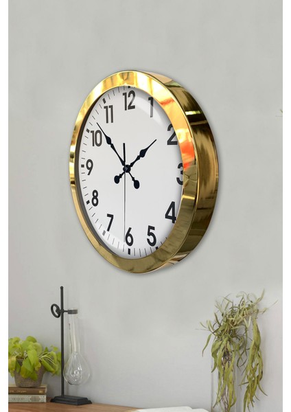 36 cm Gold Metal Klasik Duvar Saati modelleri