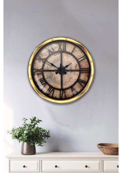 40 cm Gold Metal Antique Duvar Saati fiyatları