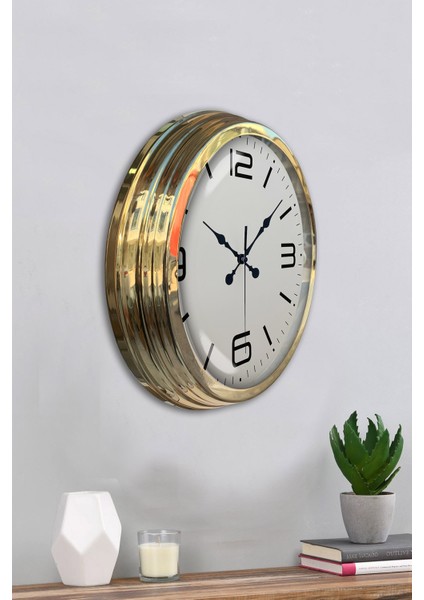 40 cm Gold Metal Klasik Duvar Saati fırsatları