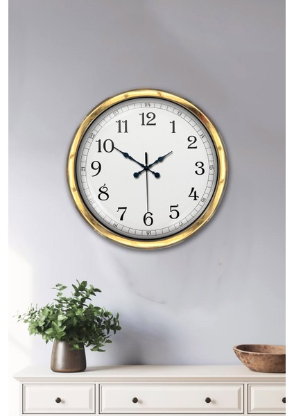 40 cm Gold Metal Klasik Duvar Saati fiyatları