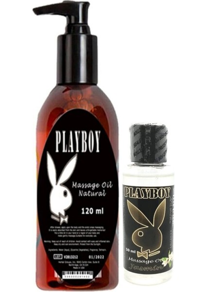 Aromaterapi Natural Massage Oil 120 ml + Jasmin Aromalı Massage Vücut Masaj Yağı 50 ml