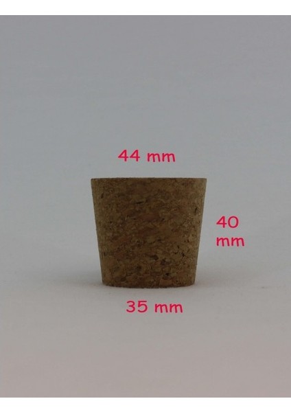 Cam Süt Şişesi Için Mantar Tıpası 44*35*40 mm 1 Adet Tıpa